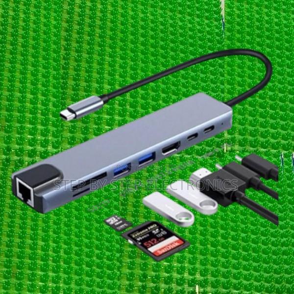 Fast Data Transfer 8-in-1 Usb-C Hub Docking Station