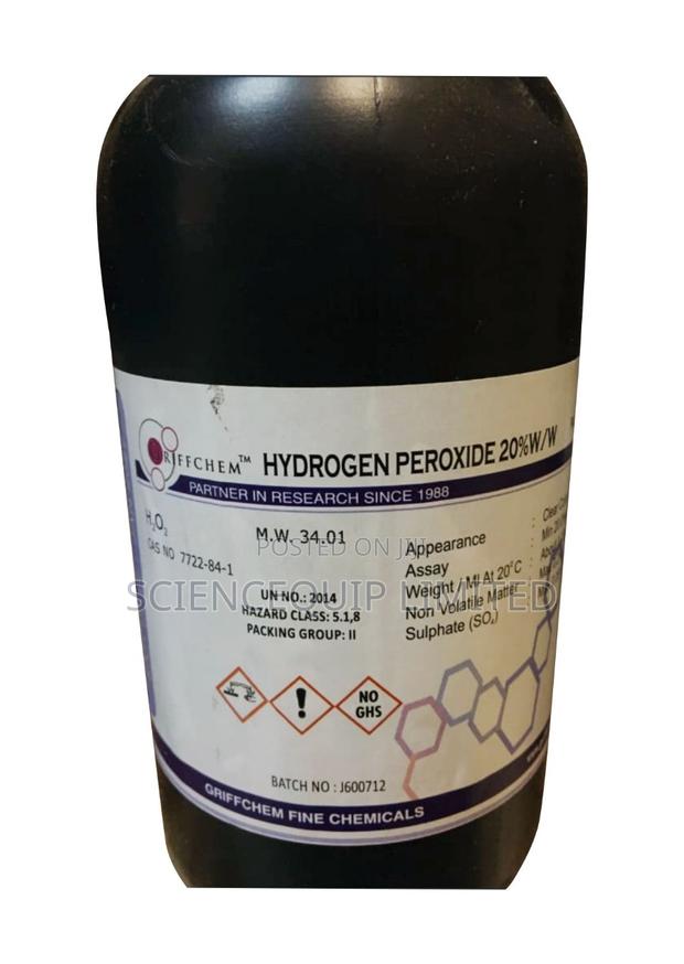 Hydrogen Peroxide Solution 20% Volts 2lt Griffchem - main view