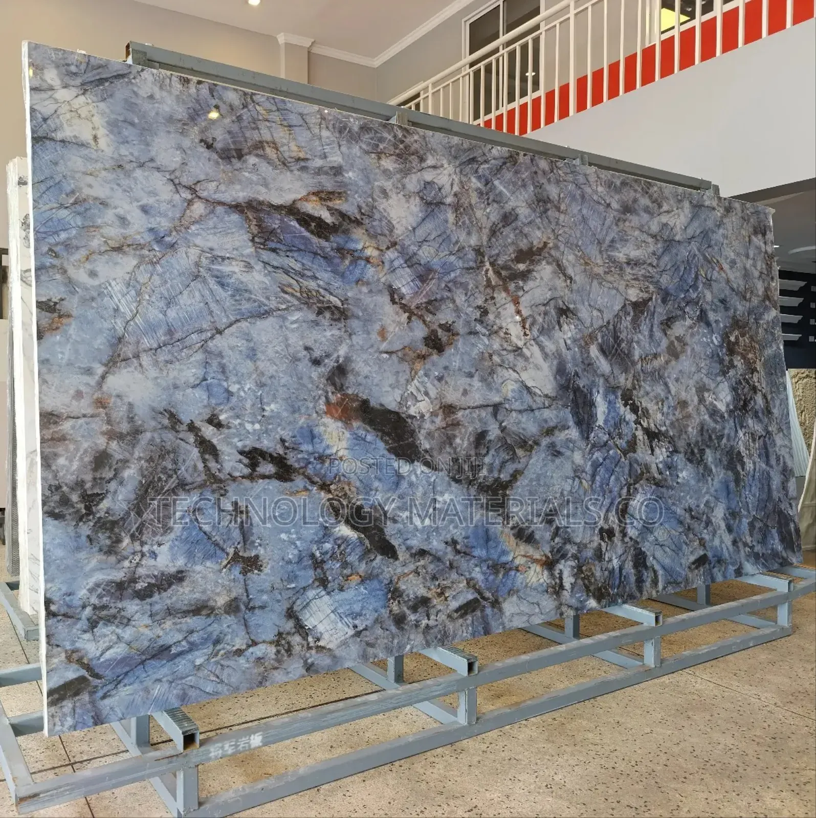 Azure Blue Island Sintered Stone(10.5ft * 5.2ft * 12mm)