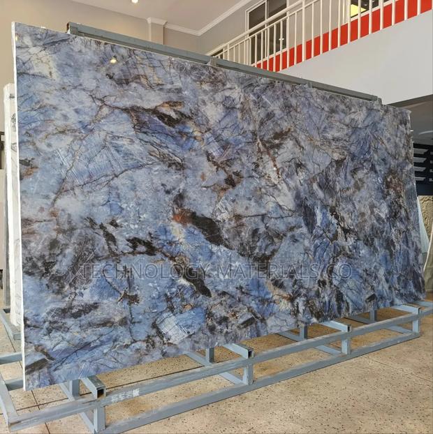 Azure Blue Island Sintered Stone(10.5ft * 5.2ft * 12mm) - thumbnail 2
