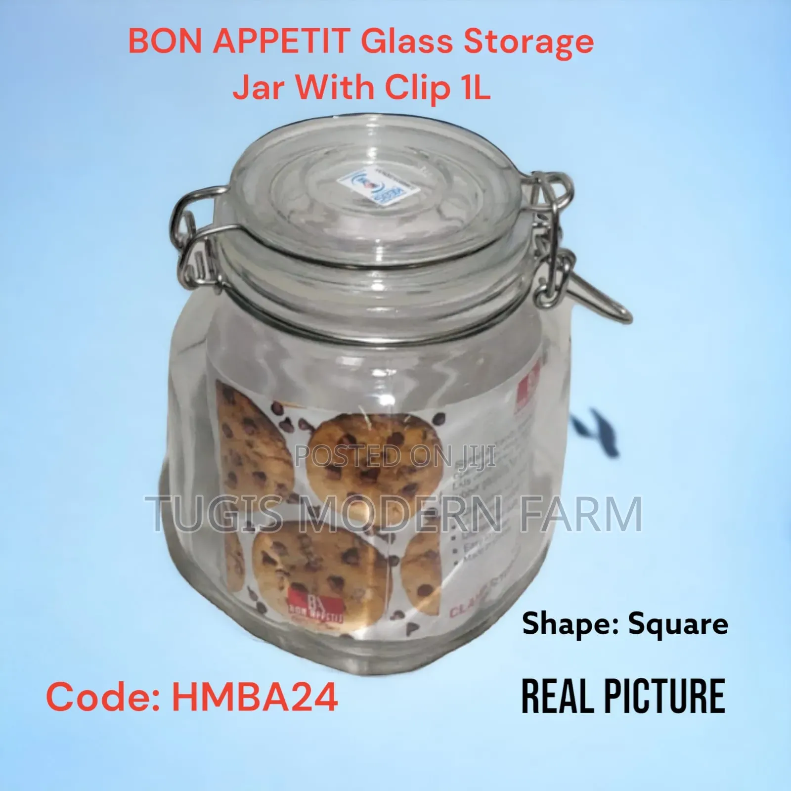 Air Tight Clip Jar - 1 Litre