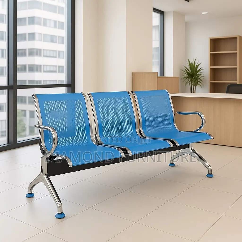 Office Furniture; Compact (3)Seater – Space-Saving Reception Seating