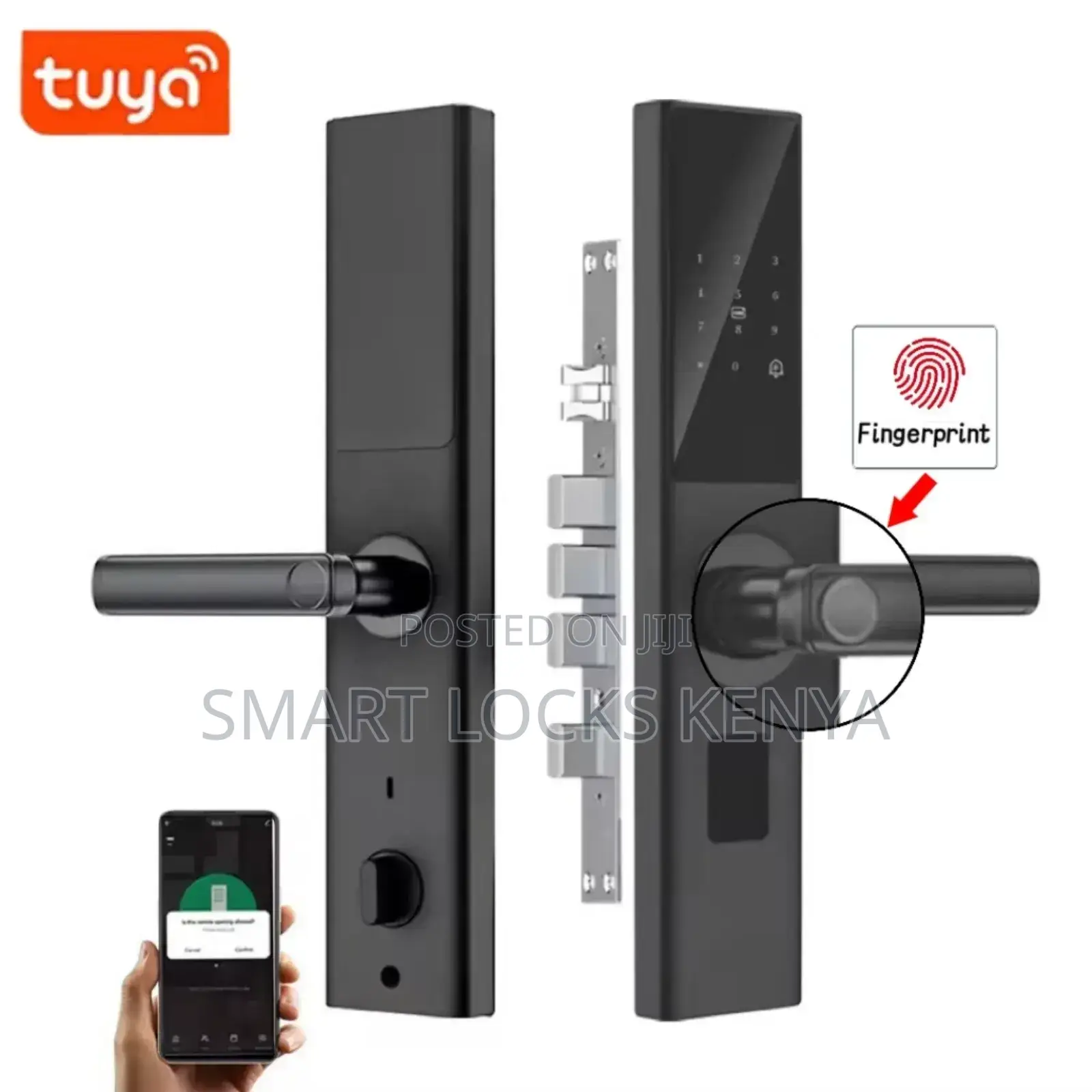 Biometric Intelligent Door Lock Tuya Wifi Remote Unlock