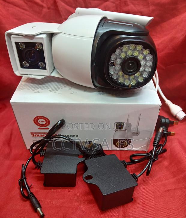 Outdoor Dual Lens V380pro PTZ CCTV Camera With Night Light