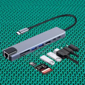 Multi-Function Universal 8-in-1 Usb-C Hub Docking Station