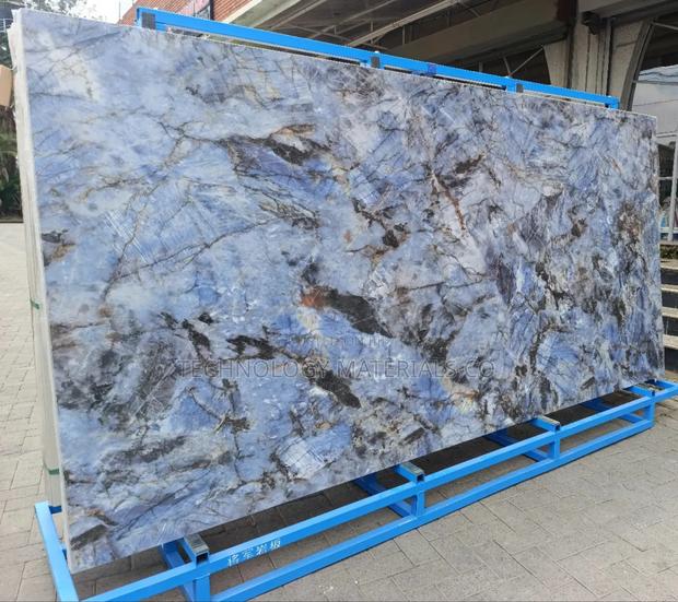 Azure Blue Island Sintered Stone(126 Inches * 63 Inches * 12mm)