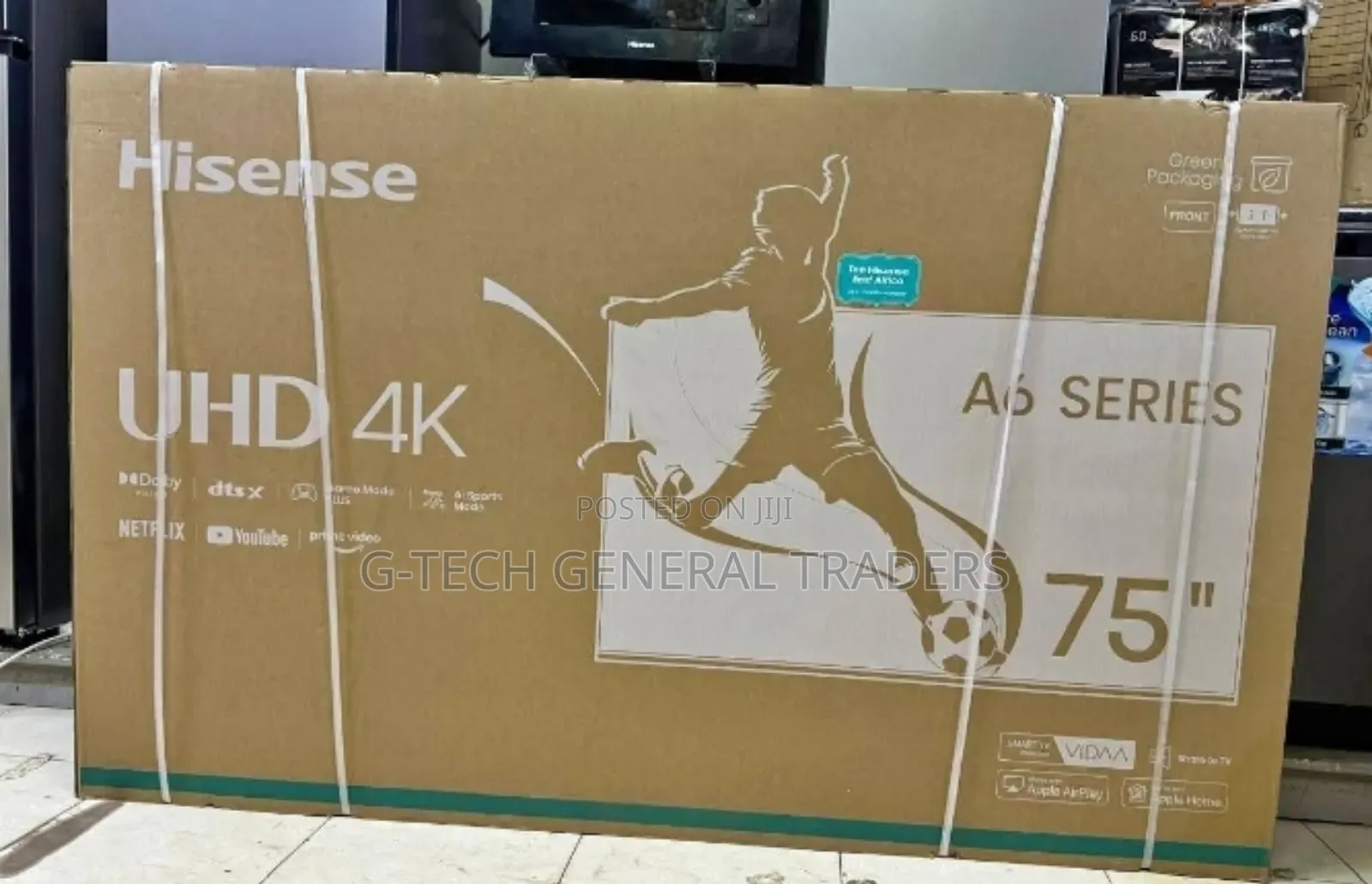 Hisense 75inch A6 Series Uhd 4k Frameless Smart Tv