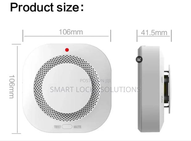 Tuya Smart Life Smoke Detector Smart Home Security - thumbnail 2