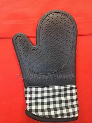 Black Silicon Oven Glove(Pair)