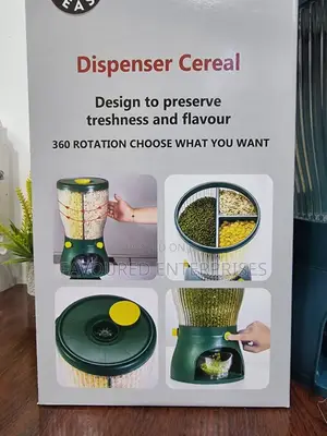Rotating 3 Partition Cereal Dispenser 5litres