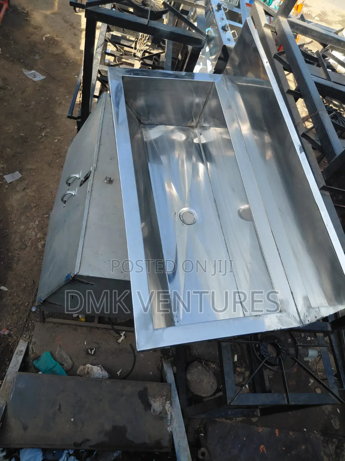 Modernized Stainless Steel Large Scrub Sink