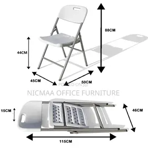 Office Seat: Folding With Durable Space-Saving Seat
