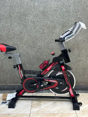 Cardio Spin Bike Machine Available in Red and Blu