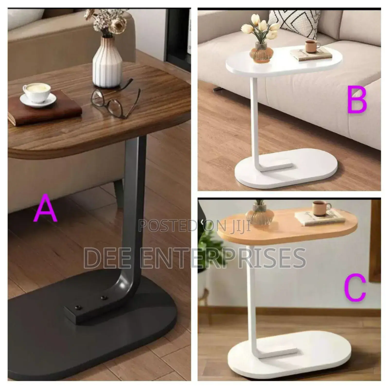 C - Shaped Side Stool/Table