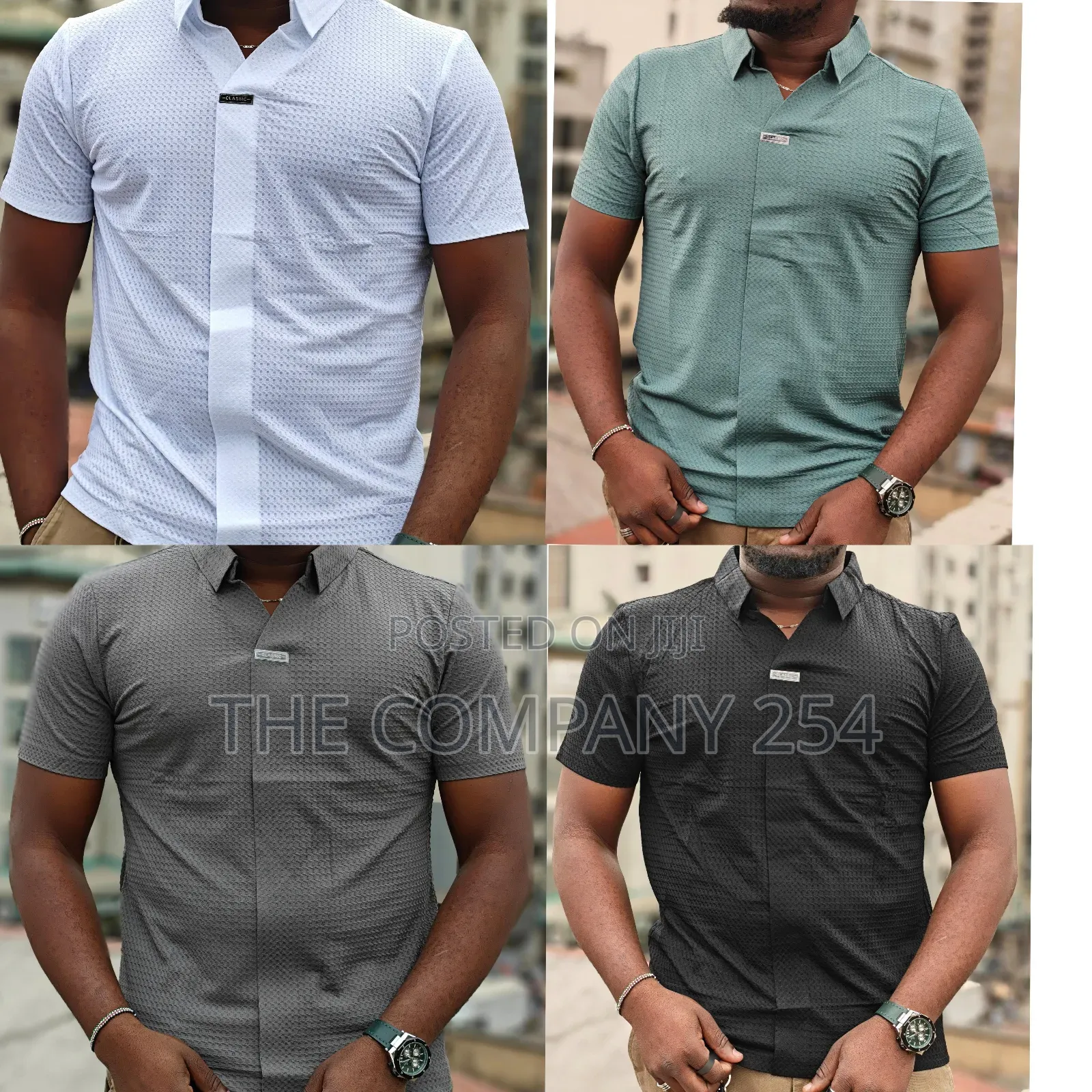 Quality Casual Plain Kapedo Streaching Collar Shirt Available