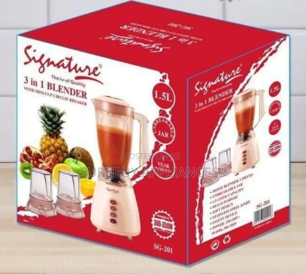 Signature 3 in 1 Blender With Grinder/Blender/Copper-Sg-201