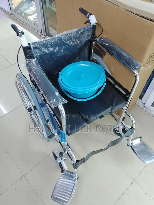 Wheelchair With Commode Option - thumbnail 2