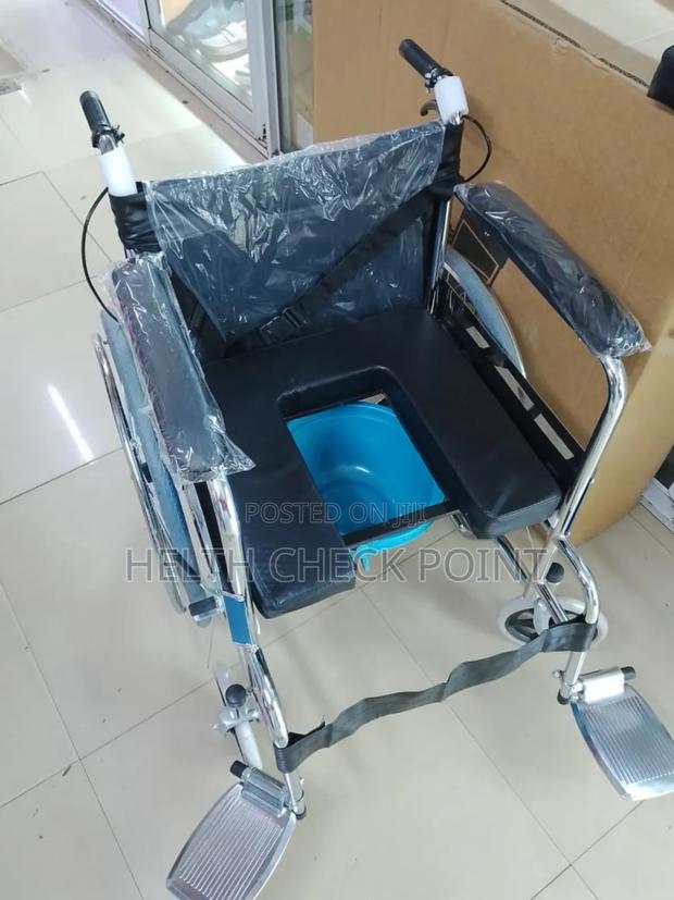 Wheelchair With Commode Option - thumbnail 3