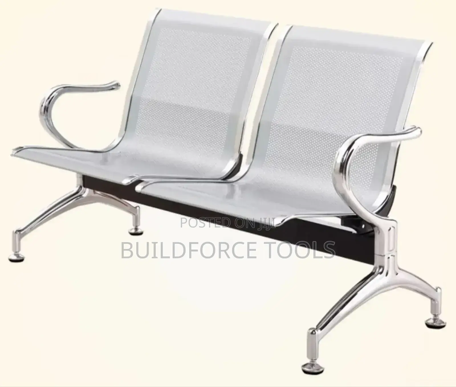 Heavy Duty Unpadded Linked Chair