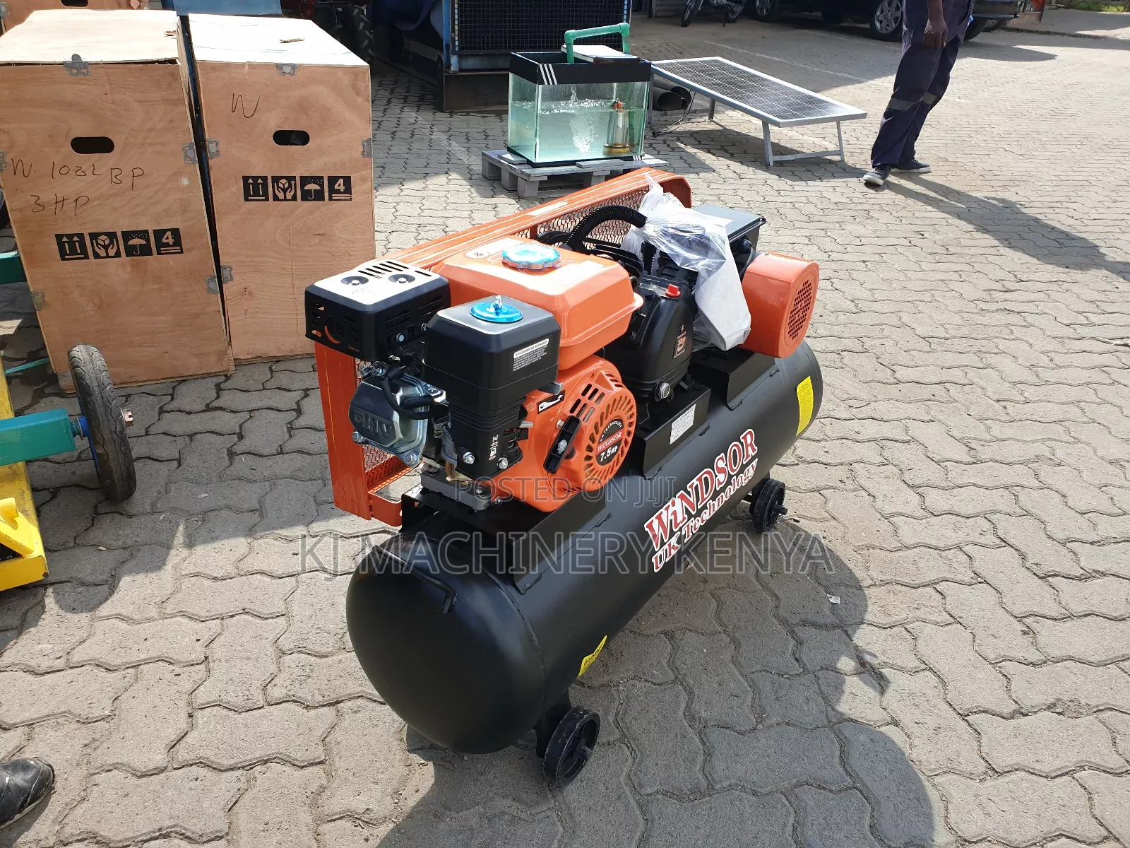 Windsor W100lbp Air Compressor 100l | 3hp Electric & 7.5hp Engine