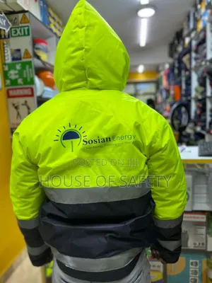 Branded Water Repellent Jackets With Reflectors Strips