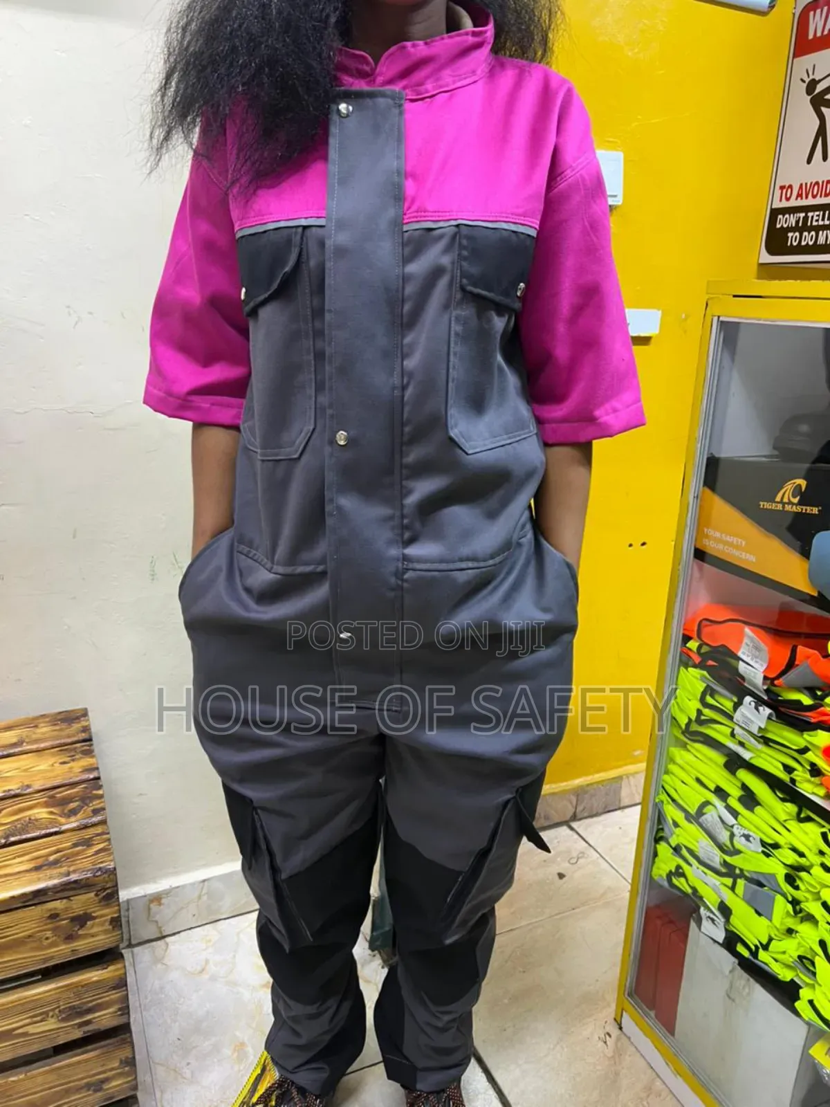 Safety Overall For Ladies In Pink Colour