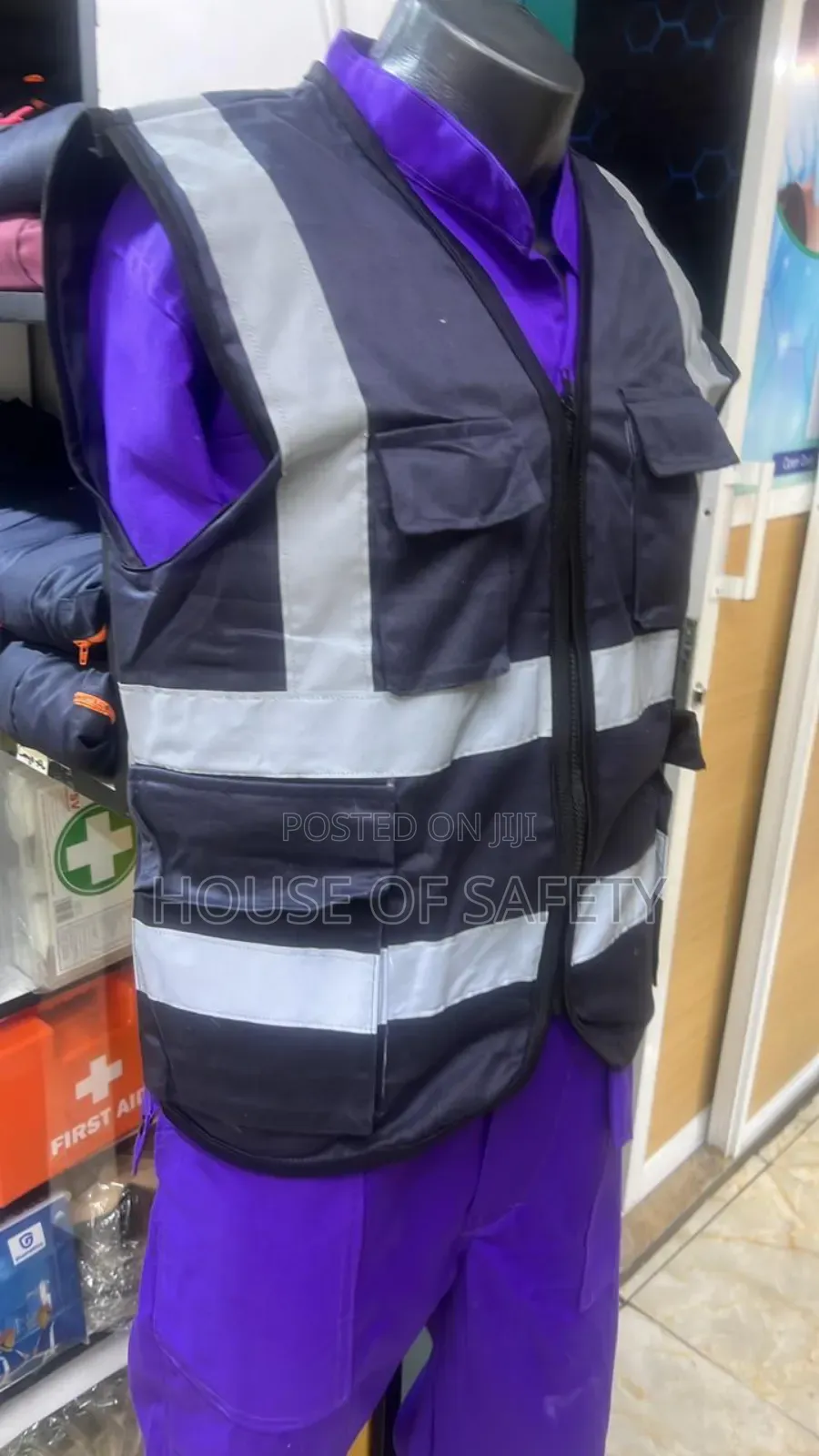 Black Reflectors Hi-vi Vests