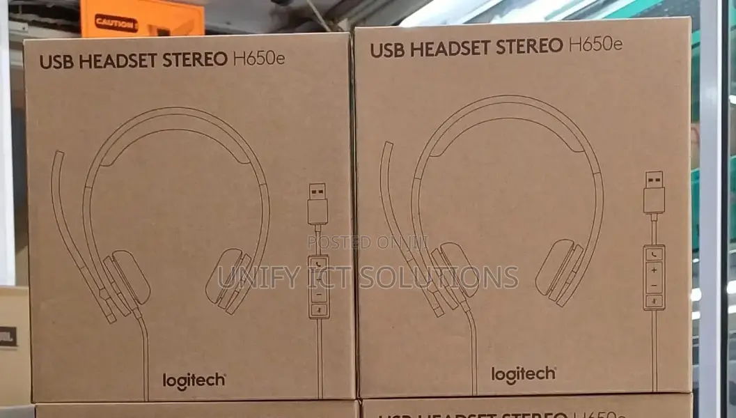Logitech H650e Headphones/ H650e With Noise Noise Cancelling Mic