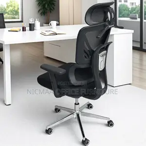 Office Seat: High-Back Mesh Ergonomic Office Chair