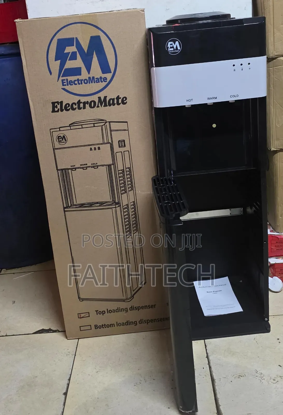 *Electromate Hot, Cold Normal Top Load 3 Taps Water Dispensr