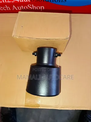 Car Exhaust Tip Universal Black Coated Stylish Rear Muffler