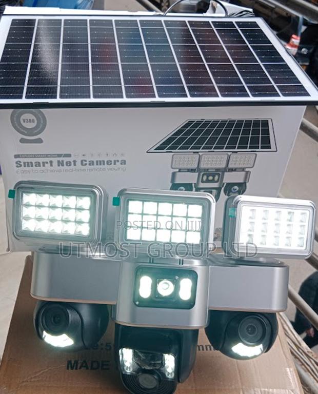 Outdoor 4g 3lens All PTZ Solar Powered Camera Triple Lens