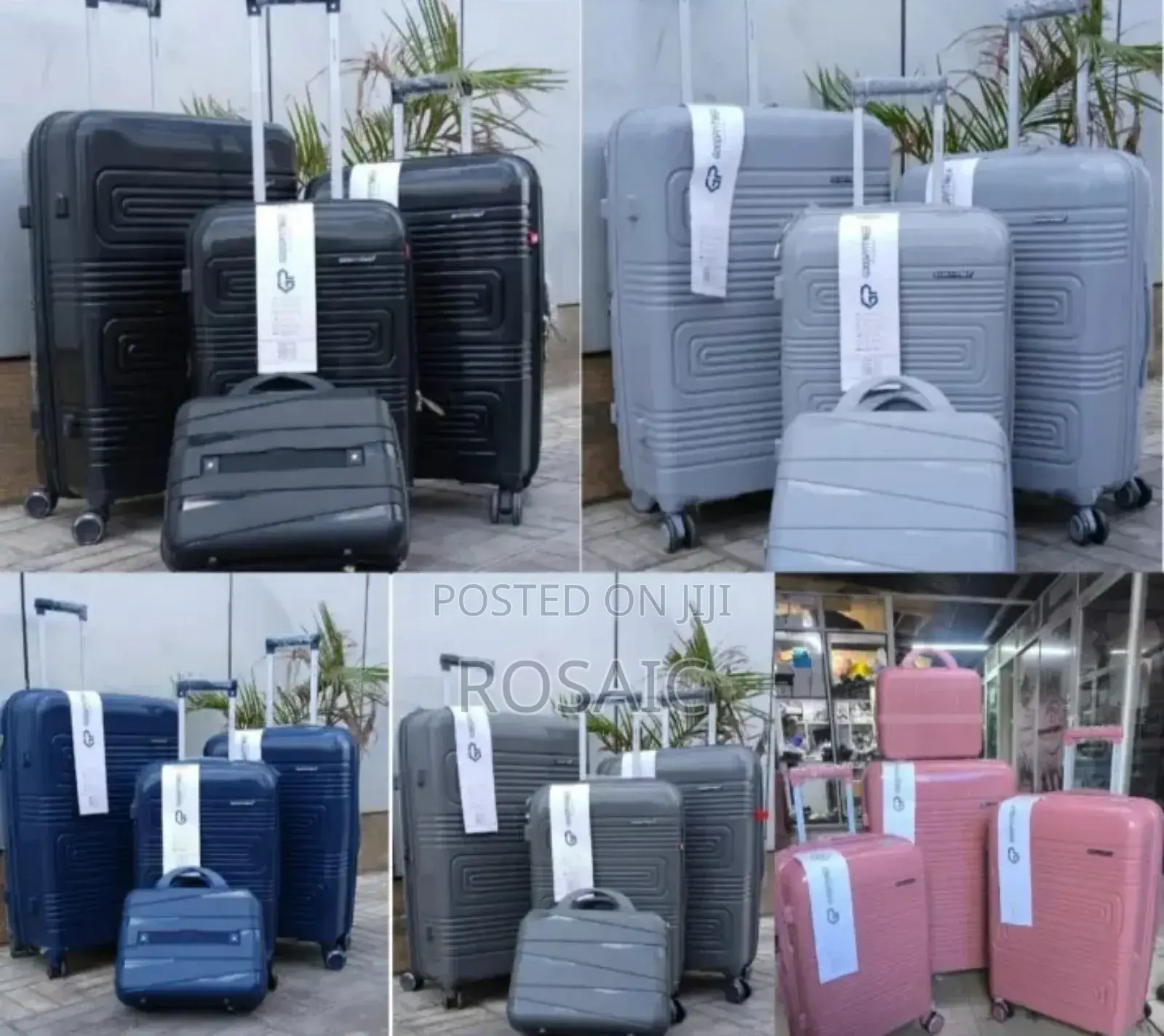 Fashion 4 in 1 Unbreakble Laxurious Rubber Suitcase Travel Bag