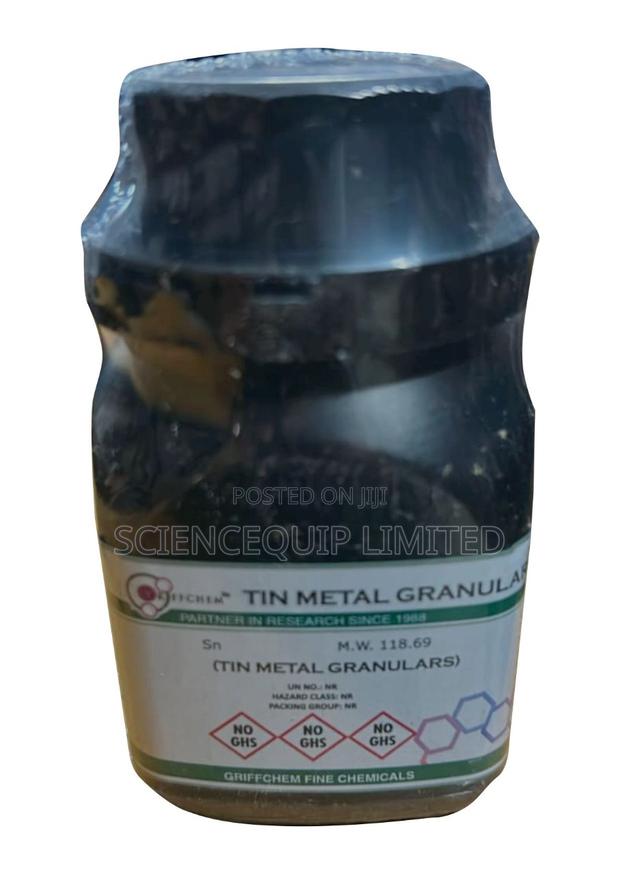 Tin Metal Granular 100g Ar Griffchem - main view