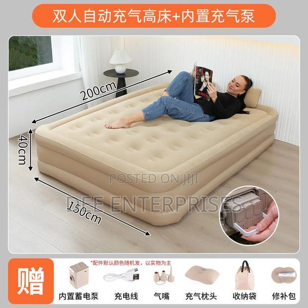 Inflatable Queen Size Airbed Mattress - thumbnail 4