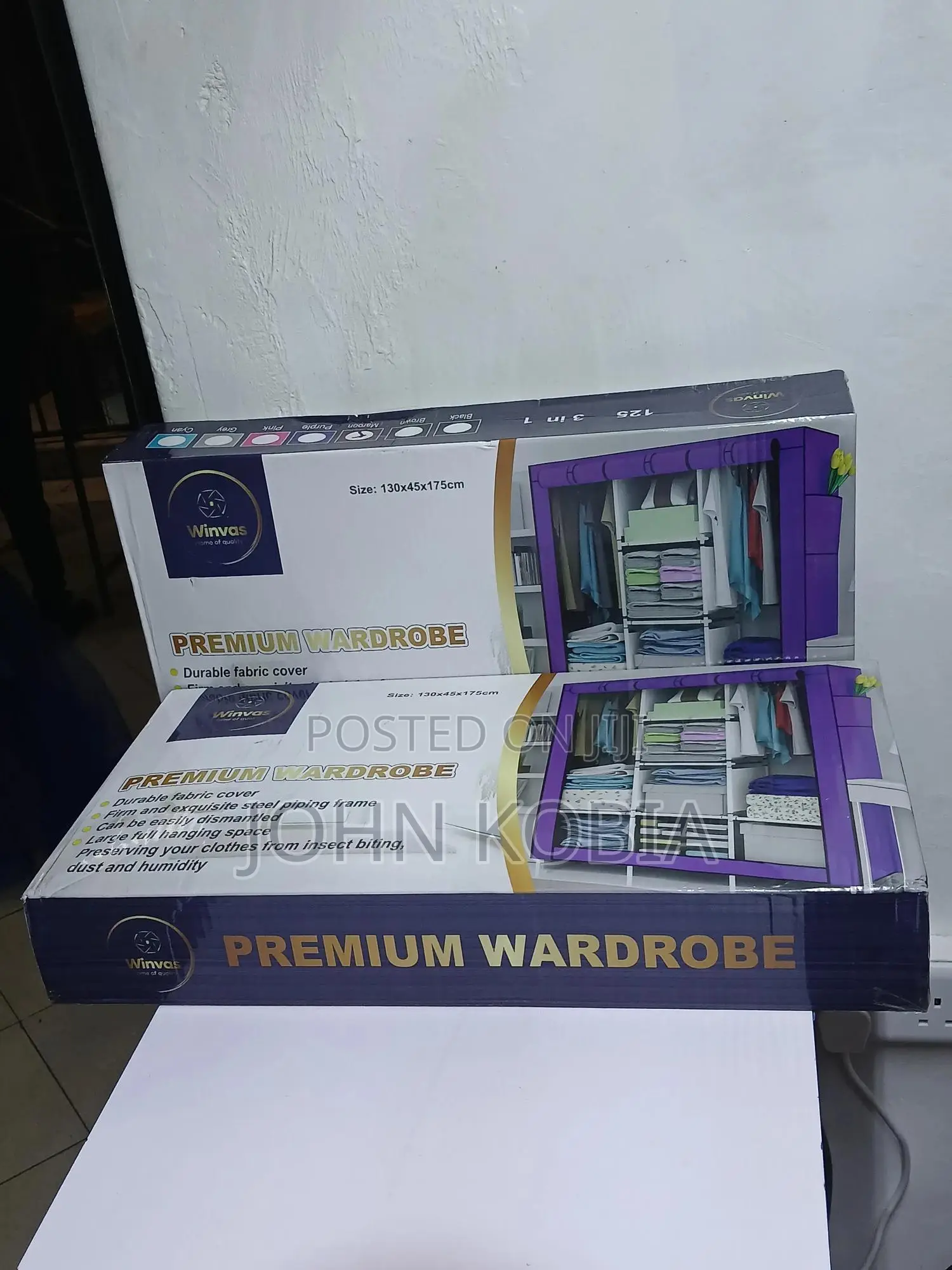 Portable Metallic Wardrobe