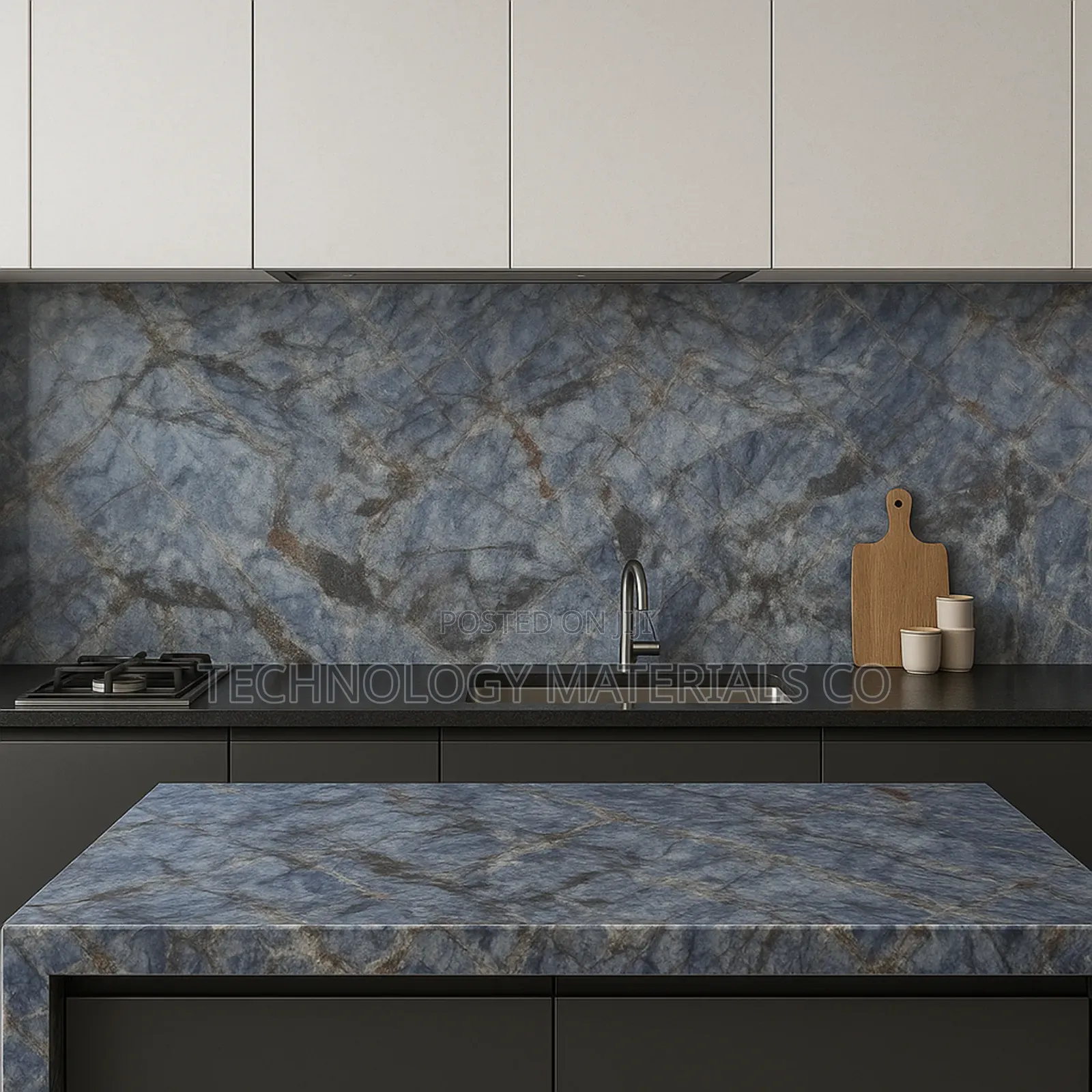 Azure Blue Island Sintered Stone(3.2m * 1.6m * 12mm)