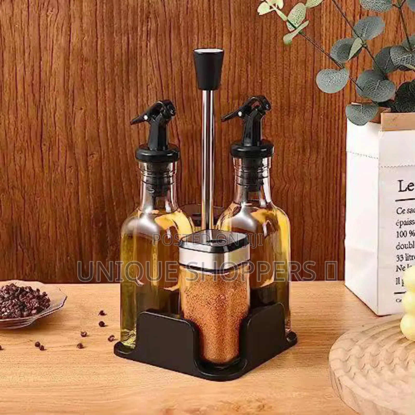 Quality *2 Oil Jar With 2 Spice Jars and the Organizer