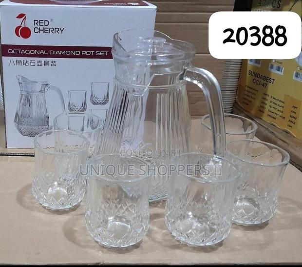 7pcs Water Set Now AvailableContains: 1pc Glass Jug (1.3ltrs) - main view