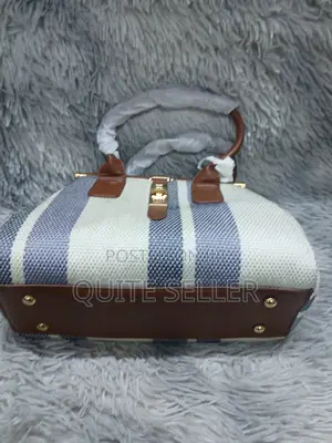 Color Contrast Canvas Tote Shoulderladies Handbag Bag