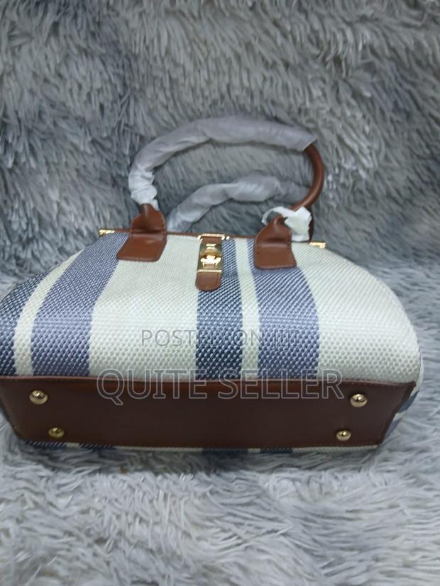 Color Contrast Canvas Tote Shoulderladies Handbag Bag - thumbnail 2