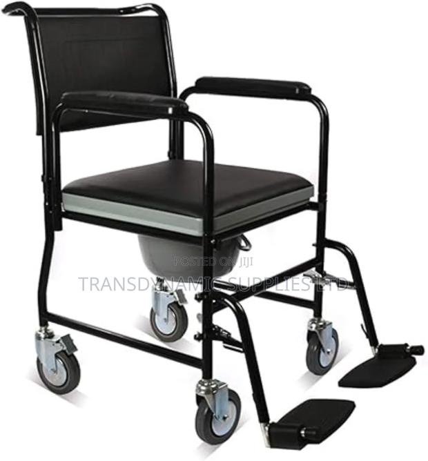 Commode Chair With Padded Seat - main view