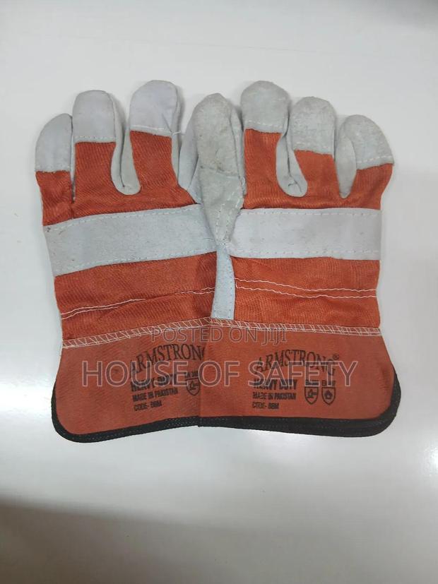 Orange Shade Leather Glove