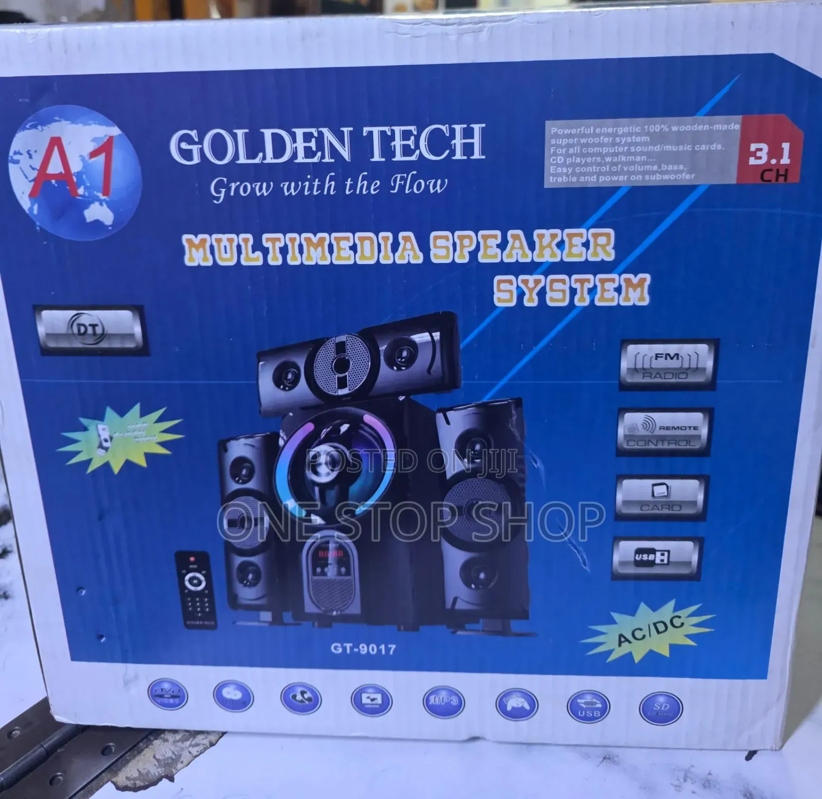 New 3in1 Golden Tech Multimedia Woofer With Fm,Usb, Bluetooth