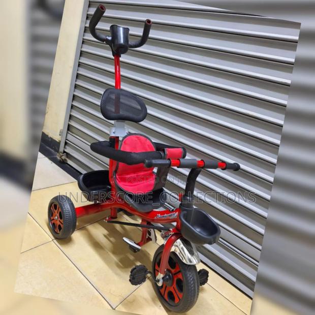 Red Saferide Push Tricycle - main view