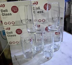 6pcs 310ml Oval Long Glasses - thumbnail 2