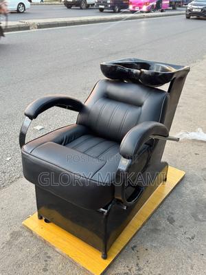 Black Salon Sink Chair - thumbnail 2