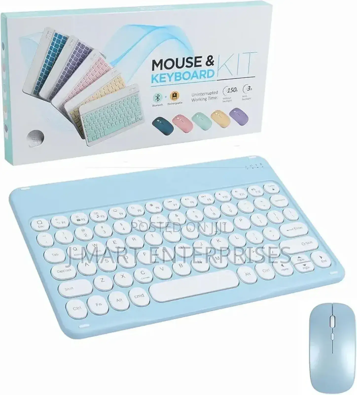 Typewriter Compact Wireless Keyboard Mouse For iPhone iPad Laptop
