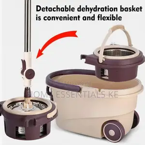 *360° Quality Spin Mop With Bucket and Dehydration Basket Wheels