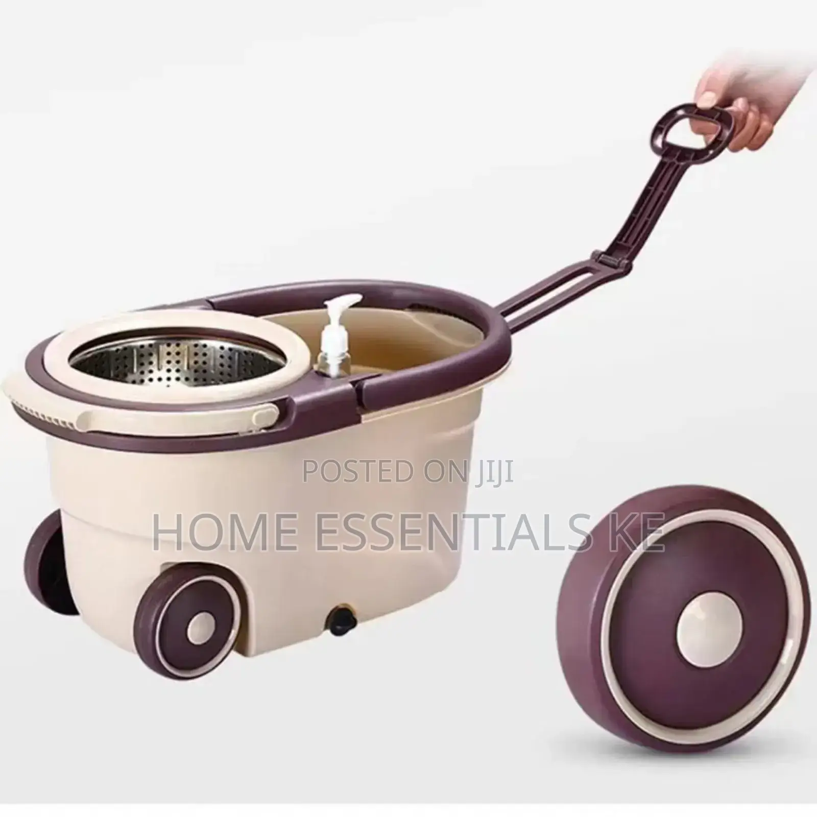 *360° Quality Spin Mop With Bucket and Dehydration Basket Wheels
